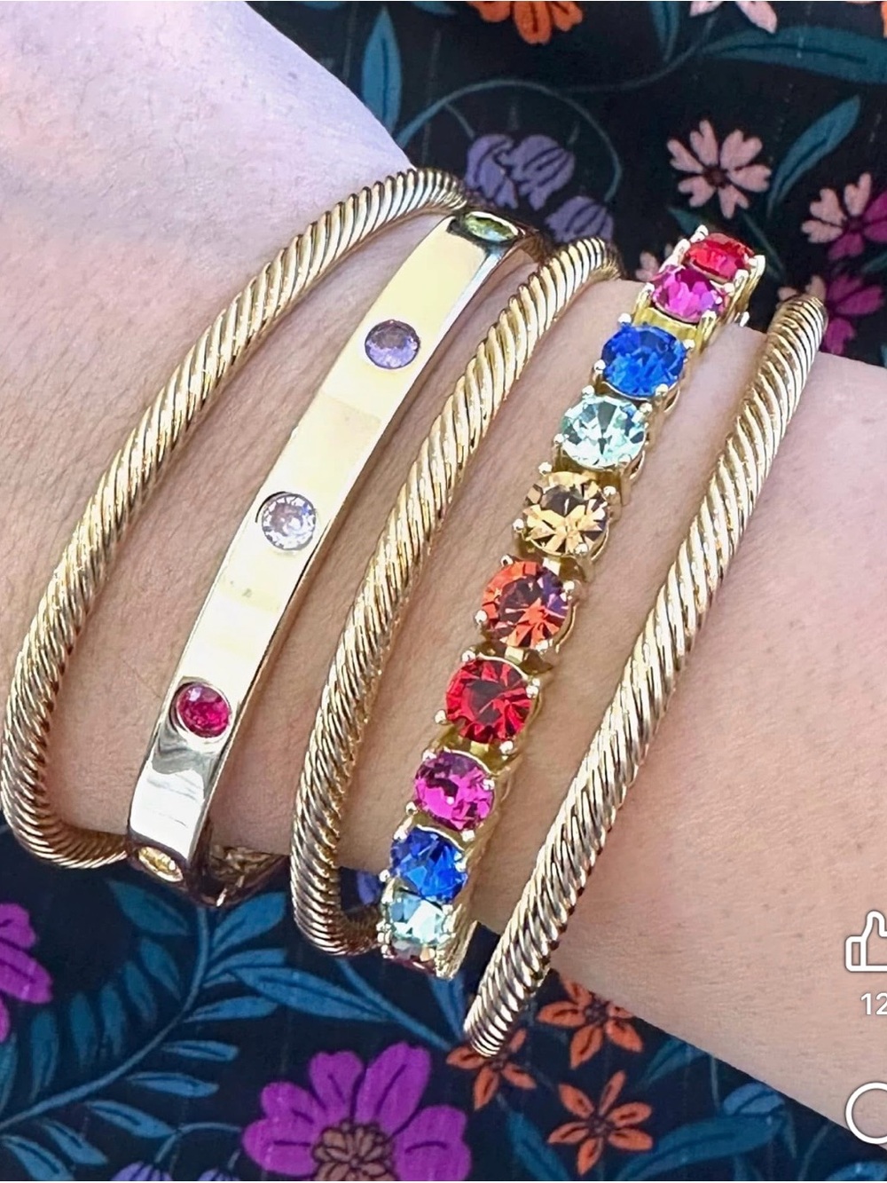 Park Lane “Rainbow” Mini Impression Bracelet! NWOT! Has Been Altered! - Picture 4 of 15